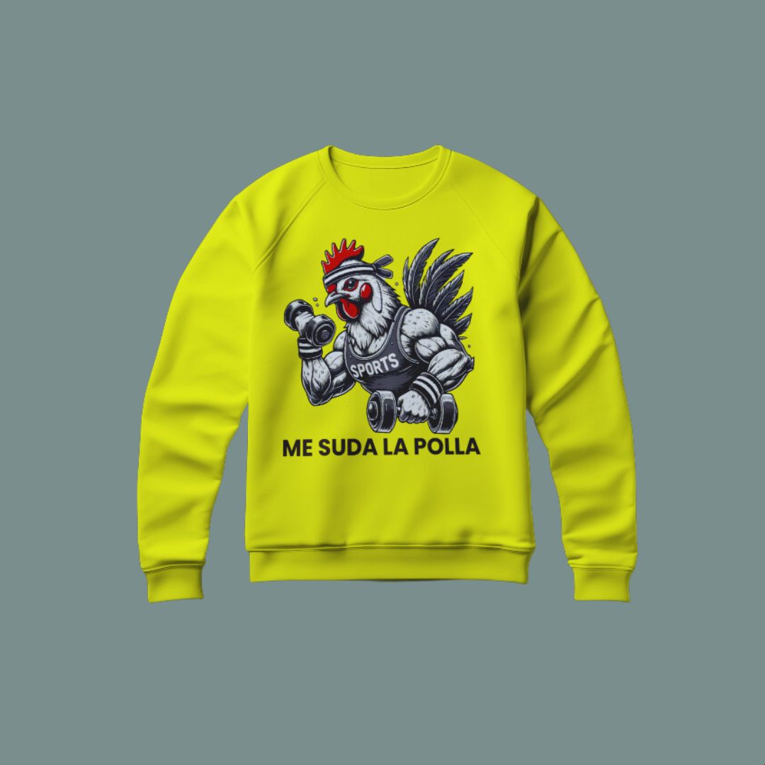 🔥 Sudadera Me Suda La Polla – Para los que entrenan con actitud 🏋️♂️🐓