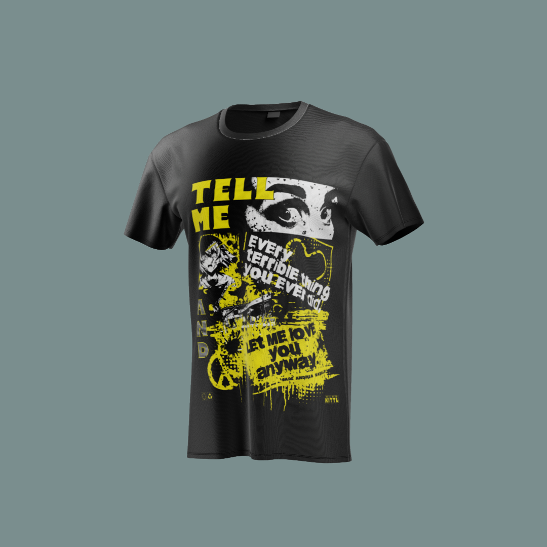 🖤 Camiseta Tell Me - Let Me Love You 💛