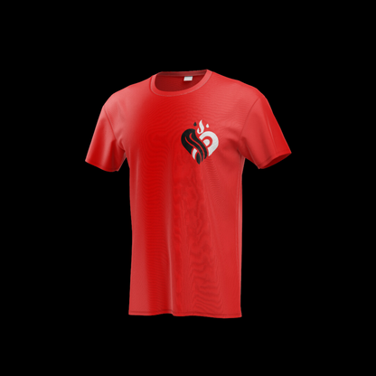 "Heart on Fire" T-shirt – Modern and Passionate Design