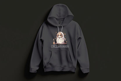 Sudadera con capucha Burrito feliz