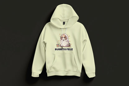 Sudadera con capucha Burrito feliz