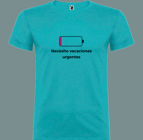 🖤 Camiseta Vacaciones urgentes – Necesitas un descanso