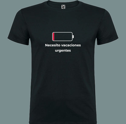 🖤 ​​Urgent Vacation T-Shirt – You need a break